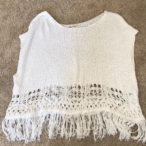 Fringe sweater shirt